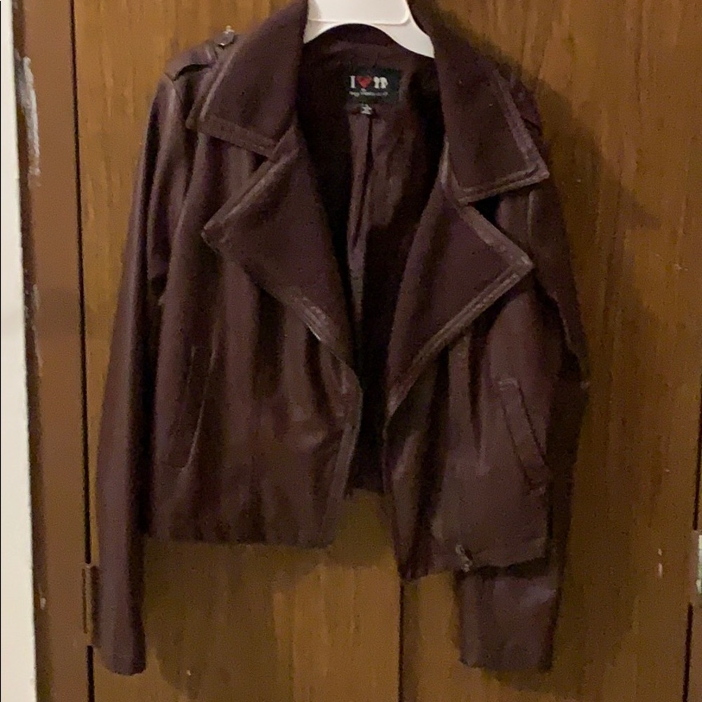 Faux leather jacket